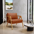 Poltrona Decorativa Para Sala De Estar Pietra Com Estrutura M