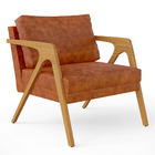 Poltrona Decorativa Para Sala De Estar Pietra Com Estrutura M