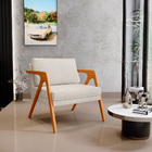 Poltrona Decorativa Para Sala De Estar Pietra Estrutura De Ma