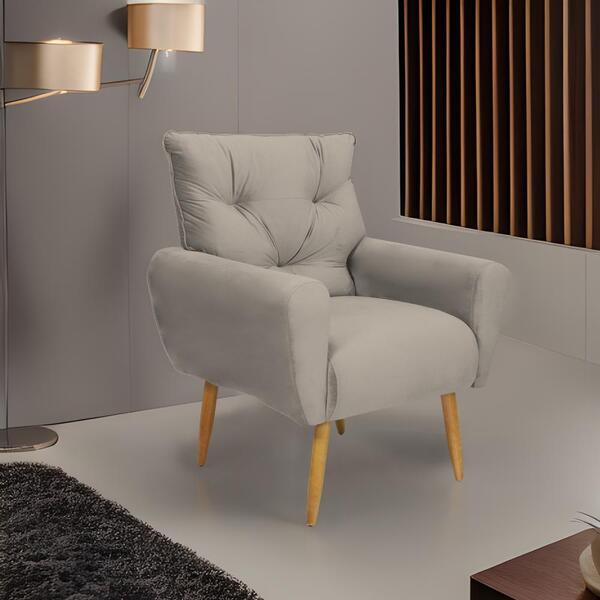 Poltrona Decorativa Para Sala De Estar Quarto E Escritorio De