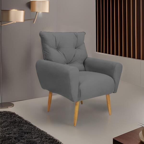 Poltrona Decorativa Para Sala De Estar Quarto E Escritorio De