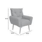 Poltrona Decorativa Para Sala De Estar Quarto E Escritorio De