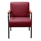 Poltrona Decorativa Para Sala De Estar, Recepção Jade Bordô