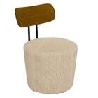 Poltrona Decorativa Para Sala De Estar Redonda 53cm Le Moon M