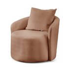 Poltrona Decorativa Para Sala De Estar Redonda Califórnia Lar