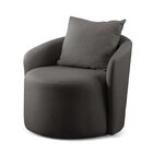 Poltrona Decorativa Para Sala De Estar Redonda Califórnia Pre