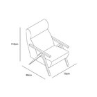 Poltrona Decorativa Para Sala De Estar Relax Yescasa Capuccino