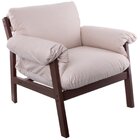 Poltrona Decorativa Para Sala De Estar Soft Areia