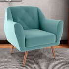 Poltrona Decorativa Para Sala De Estar Veneza Verde Menta