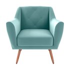 Poltrona Decorativa Para Sala De Estar Veneza Verde Menta