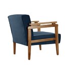 Poltrona Decorativa Para Sala De Estar Versalhes Azul