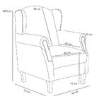 Poltrona Decorativa Para Sala De Estar Yara P02 Couríssimo Ca