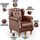 Poltrona Decorativa Para Sala De Estar Yara P02 Couríssimo Ma