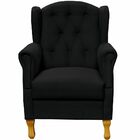 Poltrona Decorativa Para Sala De Estar Yara P02 Facto Preto -