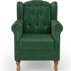 Poltrona Decorativa Para Sala De Estar Yara P02 Facto Verde M