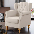 Poltrona Decorativa Para Sala De Estar Yara P02 Linho Cru - L