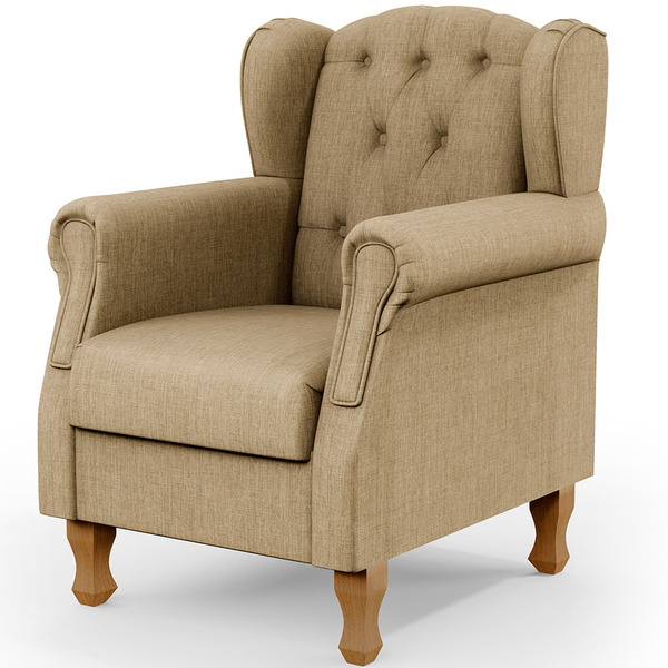 Poltrona Decorativa Para Sala De Estar Yara P02 Linho - Lyam