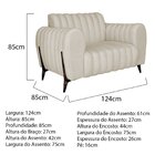 Poltrona Decorativa Para Sala De Estar Zaya Corano Bege