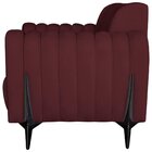 Poltrona Decorativa Para Sala De Estar Zaya Suede Bordô