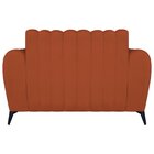 Poltrona Decorativa Para Sala De Estar Zaya Suede Terracota