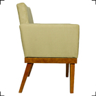 Poltrona Decorativa Para Sala Divine Base Reforçada De Madeir