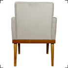 Poltrona Decorativa Para Sala Divine Base Reforçada De Madeir