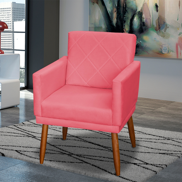 Poltrona Decorativa Para Sala, Escritório, Recepção Beatriz C