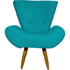 Poltrona Decorativa Para Sala, Escritório, Recepção Emilia Su