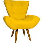 Poltrona Decorativa Para Sala, Escritório, Recepção Emilia Su