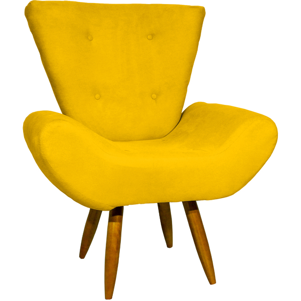 Poltrona Decorativa Para Sala, Escritório, Recepção Emilia Su