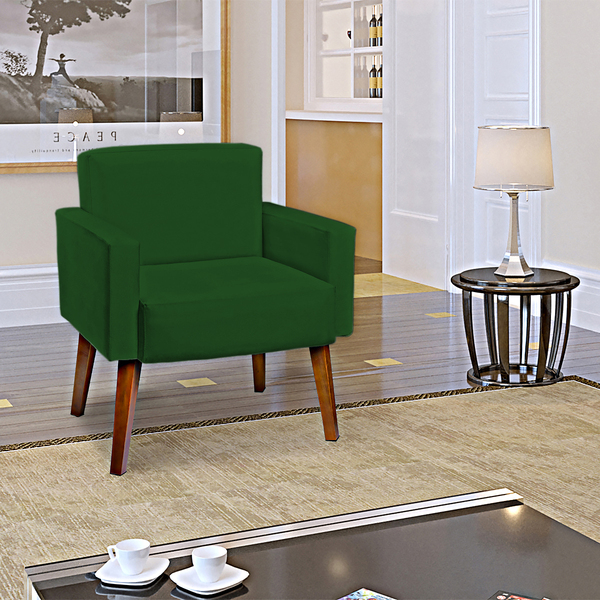 Poltrona Decorativa Para Sala, Escritório, Recepção Hope Sued