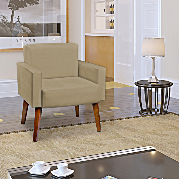 Poltrona Decorativa Para Sala, Escritório, Recepção Hope Sued