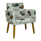 Poltrona Decorativa Para Sala, Escritório, Recepção Nina Esta