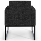 Poltrona Decorativa Para Sala Estar E Recepção Base Fixa De M