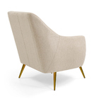 Poltrona Decorativa Para Sala Estar Paloma Pés Palito Ouro Fo