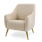 Poltrona Decorativa Para Sala Estar Paloma Pés Palito Ouro Fo