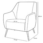 Poltrona Decorativa Para Sala Estar Pés Palito New Cobre Palo