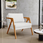 Poltrona Decorativa Para Sala Estar Pietra Com Estrutura De M