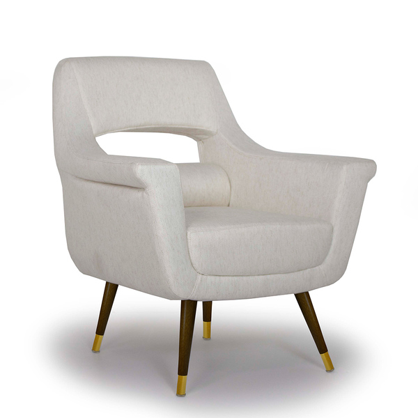 Poltrona Decorativa Para Sala Fixa Pés Palito Duo New Bronze