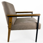 Poltrona Decorativa Para Sala Fontana De Madeira - Capuccino