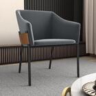 Poltrona Decorativa Para Sala Goiás Veludo Cinza