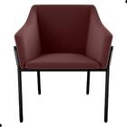 Poltrona Decorativa Para Sala Goiás Veludo Rose