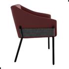 Poltrona Decorativa Para Sala Goiás Veludo Rose