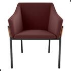 Poltrona Decorativa Para Sala Goiás Veludo Rose