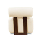 Poltrona Decorativa Para Sala Kit 2 Helora Bouclê E03 - D'ros