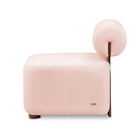 Poltrona Decorativa Para Sala Kit 2 Helora Bouclê Rosê E03 -