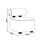 Poltrona Decorativa Para Sala Kit 2 Helora Bouclê Rosê E03 -