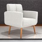 Poltrona Decorativa Para Sala Lages Boucle Bege