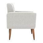 Poltrona Decorativa Para Sala Lages Boucle Bege