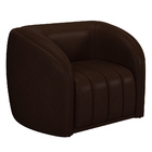 Poltrona Decorativa Para Sala Lazio M03 Corano Marrom - Lyam